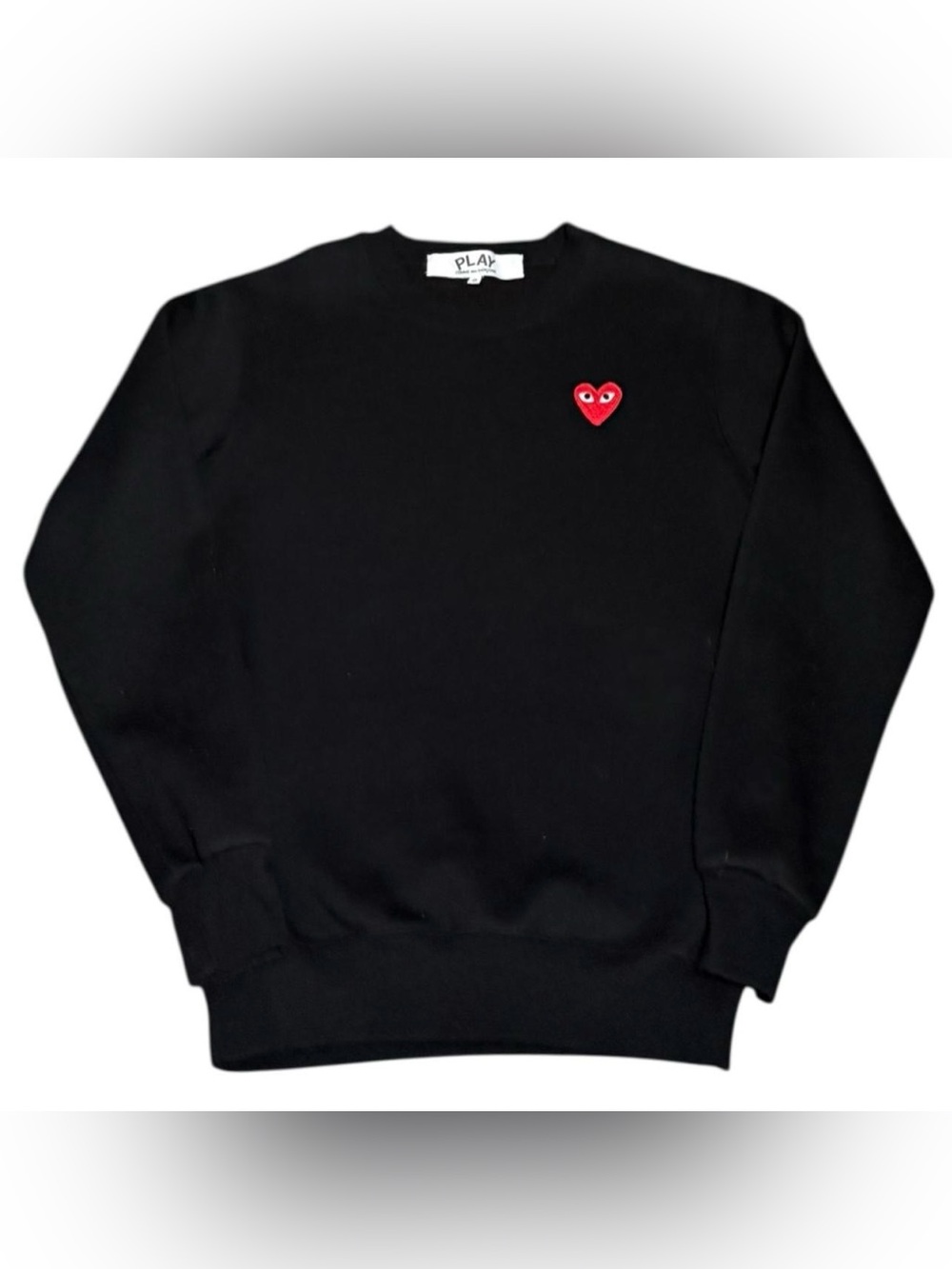 Comme Des Garcons CDG Play Heart Logo Crewneck Sweatshirt